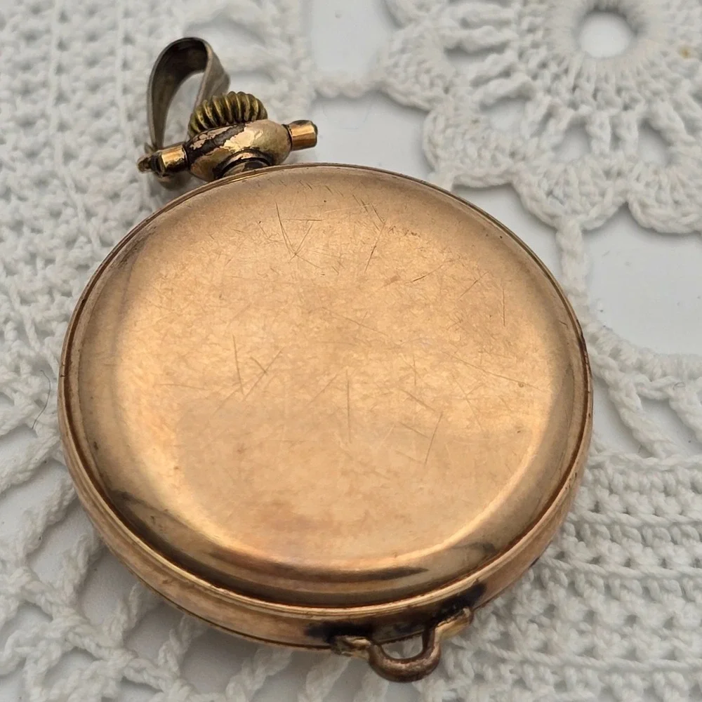 Antique A Schild Swiss Pocket Watch Gold Filled G Ducommun Case 1915 Non Running